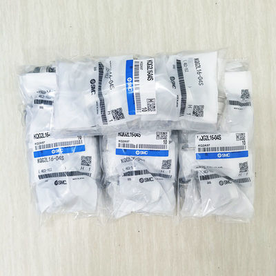 SMC L-Shaped Threaded Gas Pipe Joint KQG2L16-04S SS316 3 Mpa