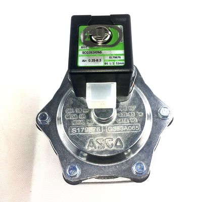 Ø1 1/2 Ứng dụng nén ASCO Diaphragm Pulse Jet Valves SCG353A065 Phi công tích hợp hai giai đoạn Ø1 1/2 Kích thước lỗ 52