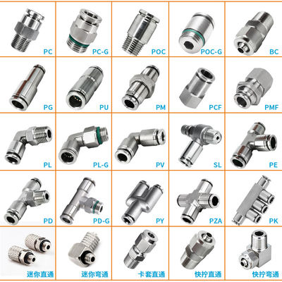 SMC KQG2U04-00 Phụ kiện khí nén bằng thép không gỉ kết nối nhanh hình U