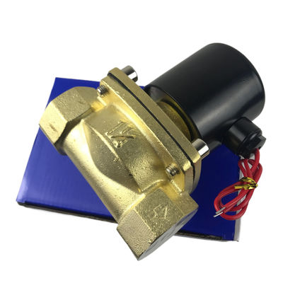 2W350-35 1 1/4 Inch Pure Brass Solenoid Valve Water Air Valve Thông thường đóng NC