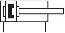 Thùng nhựa piston rod với sợi dây nội bộ ADVU-12-10-P-A 156501 156587