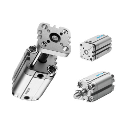 ADVUL-50-80-P-A Pneumatic Cylinder với thùng nhôm và đầu thanh dây đai nam