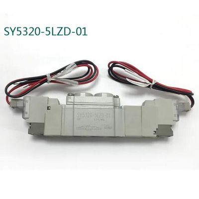 SY5420-5LZD-C8 DC24V SMC Pneumatic Solenoid Valve 3 Position Exhaust Center