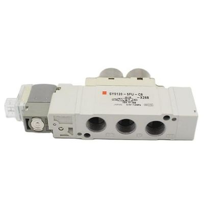 SMC Solenoid Valve SY5220-6LZD-C8 2 Vị trí cổng gắn hai một cảm ứng kích thước ø8 DC12V