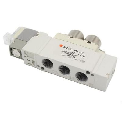 SMC Solenoid Valve SY5220-6LZD-C8 2 Vị trí cổng gắn hai một cảm ứng kích thước ø8 DC12V