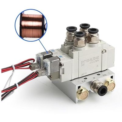 SY5220-5LZD-C4 Ventil điện tử SMC 2 vị trí DC24V Động cơ đính kèm một lần kích thước cổng Ø4