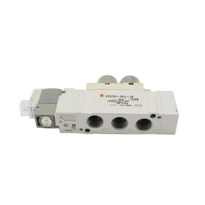 Van điện tử SY5120-5LZD-C4 SMC Một cảm ứng kích thước cổng gắn Ø4 DC24V 2 vị trí đơn