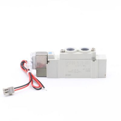 Van điện tử SY5120-6LZD-01 SMC2 Vị trí Đường cổng DC12V duy nhất Kích thước ống dẫn dây 1/8