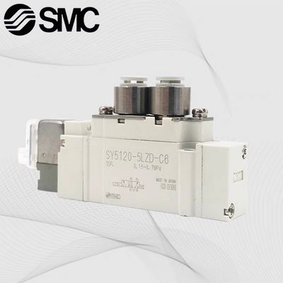 Van điện tử SY5120-6LZD-01 SMC2 Vị trí Đường cổng DC12V duy nhất Kích thước ống dẫn dây 1/8