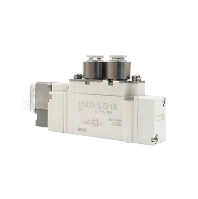 Kích thước cổng Ø6 SY3420-6LZD-C6 SMC Pneumatic Solenoid Valve3 Position Exhaust Center DC12V
