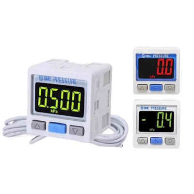 SMC Digital Pressure Switch ZSE30A-01-A Áp suất chân không R1/8 2-Color Display NPN Open Collector 2 đầu ra