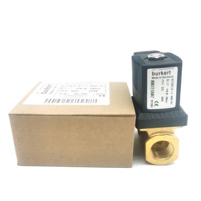 Burkert 00221654 6213 Loại G1/2 2/2 Khóa bình thường 1.3 lỗ dòng chảy, EPDM niêm phong -30 ~ + 90 ° C Cơ quan van đồng DC24V 8W 0-10bar