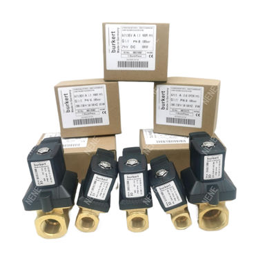Van điện tử Burkert 00126217 6014 C Khóa bình thường G1/8 1.5 lỗ dòng chảy AC24V 8W Thép không gỉ