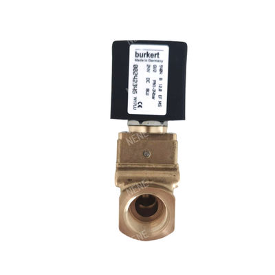 00126162 6014 D van điện burkert trực tiếp hoạt động kết nối tấm đáy bình thường mở 2.0 lỗ dòng chảy AC24V 8W Ventil đồng 0 ~ 10bar