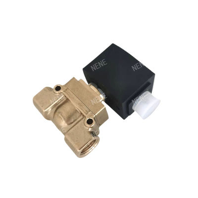 Burkert 00125383 6014 D Kết nối tấm đáy hoạt động trực tiếp Khởi mở bình thường 2.0 lỗ dòng chảy AC220V 8W Cơ quan van đồng 0 ~ 10bar