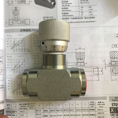 Van đẩy chính xác với quy mô STB-G1/4 STB-G3/8 STB-G3/4 STB-G1 Van đẩy thủy lực