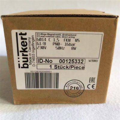 Van điều khiển điện từ bằng đồng của NBR Seal 00125332 6014