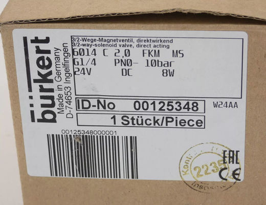Hệ thống điều khiển chất lỏng Burkert - 125348 - van điện tử, 6014 00125348
