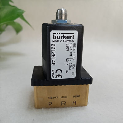 Van điện Burkert 6014C 2.0 FKM G1/4 PN 0-10bar 230V 00126140