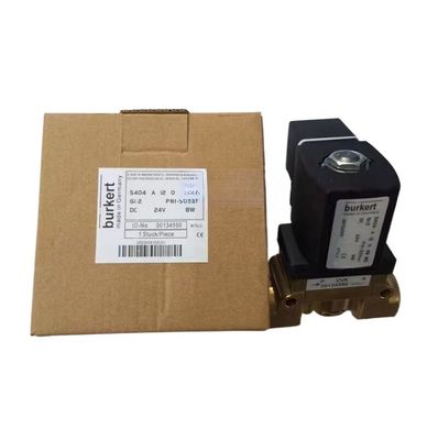 Ventil điện điện đồng Burkert 00308503 DC24V 8W G3/4 2/2 Khóa bình thường 20 lỗ dòng chảy 5404 Loại 1-32 Bar