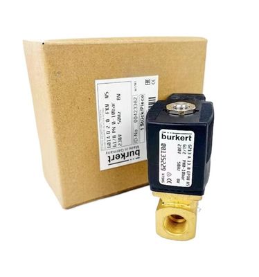 Ventil điện điện đồng Burkert 00308503 DC24V 8W G3/4 2/2 Khóa bình thường 20 lỗ dòng chảy 5404 Loại 1-32 Bar