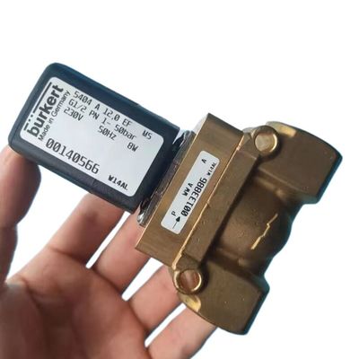 Ventil điện điện đồng Burkert 00308503 DC24V 8W G3/4 2/2 Khóa bình thường 20 lỗ dòng chảy 5404 Loại 1-32 Bar
