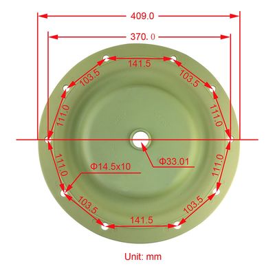 96475-A 96476-T Valve Pulse Diaphragm Ingersoll Rand Santoprene