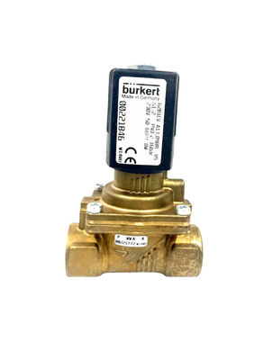 00301170 BURKERT 5404 G1/2 2/2 Khởi mở bình thường 12 lỗ dòng chảy FKM (Fluor rubber) Hộp van đồng kín AC24V 8W 1-32bar