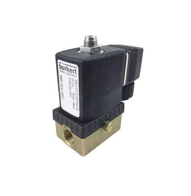 00301170 BURKERT 5404 G1/2 2/2 Khởi mở bình thường 12 lỗ dòng chảy FKM (Fluor rubber) Hộp van đồng kín AC24V 8W 1-32bar
