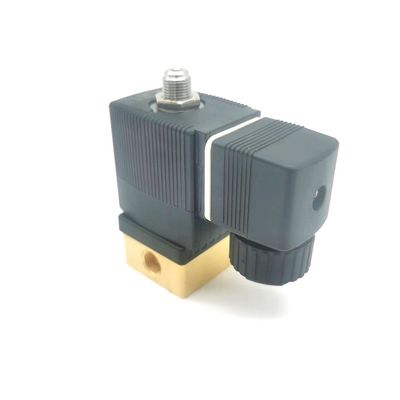 2/2 Khởi mở bình thường 00295651 van điện tử Burkert 20 lỗ dòng chảy FKM (Fluor rubber) thân van đồng niêm phong AC220V 8W 1-25bar