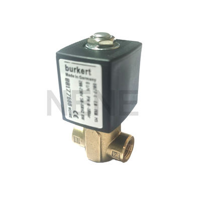 Burkert Solenoid 6013 Type Direct Acting 00134243 2/2 Khóa bình thường G1/8 Inch 2.5 Flow Hole FKM Seal 220VAC 8W 0~16bar