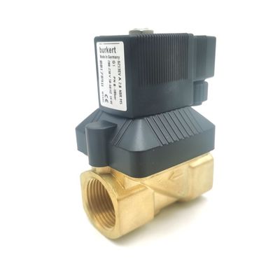 Burkert Solenoid Valve FKM Seal 00126091 24VDC 8W 0~6bar 6013 Loại hoạt động trực tiếp G1/8 Inch 2/2 Thường đóng 3.0 lỗ dòng chảy