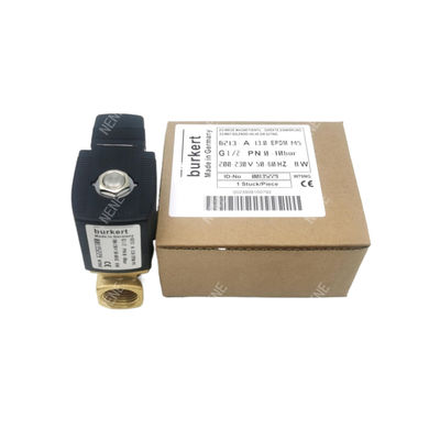 Van điện điện Burkert 00126092 6013 Loại hoạt động trực tiếp G1/8 Inch 3.0 Flow Hole FKM Seal 24VAC 8W 0~10bar