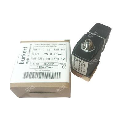 G1/4 van điện tử Burkert 00125302 6013 loại trực tiếp hoạt động Inch 2/2 Khóa bình thường 3.0 lỗ dòng chảy FKM Phòng van đồng niêm phong 24VAC 8W 0~10bar
