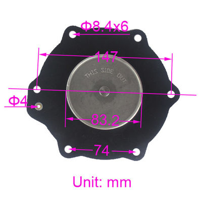 C113686 NBR VITON Thiết bị bảo trì rèm cửa cho SCG353A051 ASCO 2 1/2 "Thiết bị thu bụi Solenoid Pulse Jet Valve Membrane Repair Kit