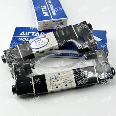 4V130C-M5 AIRTAC Electromagnetic Valve AC220V DC24V 5/3-Way chống nổ