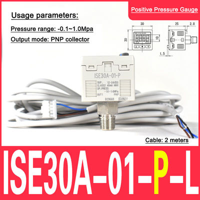 ISE30A-01-P ISE30A-01-P-L Máy đo áp số SMC áp suất dương kiểu P
