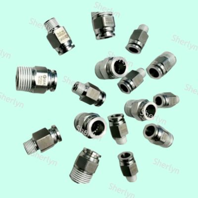 KQG2H12-16 Đầu nối nhanh kim loại SMC Inox thẳng SS316 Dòng KQG2 4E2-8EU/KQ2A68