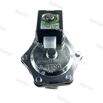 Van xung điện từ ASCO SCG353A065, Van xung giao diện quay, Phớt NBR, Dòng 353, Van xung kép cho bộ thu bụi