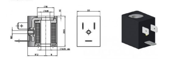 Cuộn dây AMISCO EVI 7-9 DC24V 3W