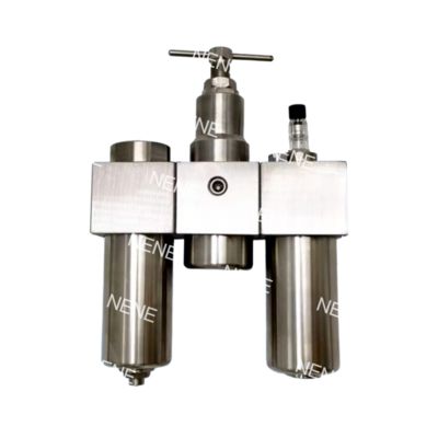 SFSRSL200 Bộ Ba Lọc Khí Nén, Điều Áp và Bôi Trơn Bằng Thép Không Gỉ SUS316 G1/4 Điều Chỉnh Áp Suất