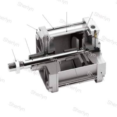 P1F Series PARKER ISO15552 P1F-S032MC-0075-0000 Các thành phần tự động hóa xi lanh không khí hoạt động đôi