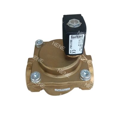 Van điện từ Burkert 6281 00221845 G1/2 2/2 Thường đóng Lỗ 13.0 Lưu lượng Thân van bằng đồng thau kín NBR AC24V 8W 0.2-16bar