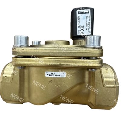 00221856 6281 Type G1 2/2 Normally Closed 25.0 Flow Hole NBR Sealed Brass Valve Body DC24V 8W 0.2-16bar -10~+80 ℃ Burkert