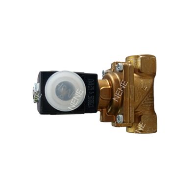 Van điện từ BURKERT Loại 6281 00270143 G1 1/4 2/2 NC Thân đồng thau Chế độ vận hành thủ công Lỗ 40.0 Lưu lượng Phớt NBR AC220V 8W 0.2-16bar