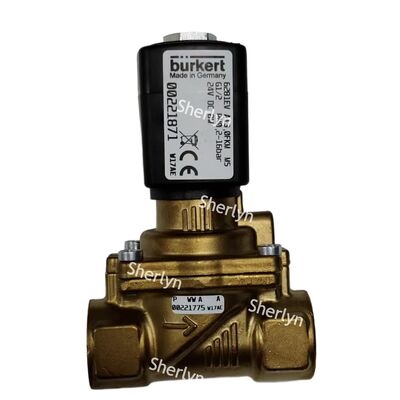 Burkert 00322514 G3/8 6281 Loại van điện từ Hai vị trí Hai chiều DC24V van nước