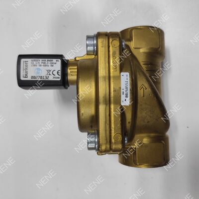 Phủ điện cực nhiệt độ cao FKM Seal BURKERT loại 6281 00221875 G3/4 2/2 Thân bằng đồng đóng bình thường 13.0 lỗ AC24V 8W 0.2-16bar 0 đến +120 °C