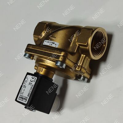 Phủ điện cực nhiệt độ cao FKM Seal BURKERT loại 6281 00221875 G3/4 2/2 Thân bằng đồng đóng bình thường 13.0 lỗ AC24V 8W 0.2-16bar 0 đến +120 °C