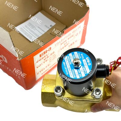 US-50 UNID Pneumatic Solenoid Valve Brass 2" ORIFICE 50 mm 2 Inch -5 °C ~ 185 °C
