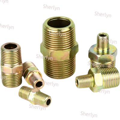 Khớp nối chuyển ống thủy lực dây thép cacbon mạ kẽm áp lực cao 1.2 inch